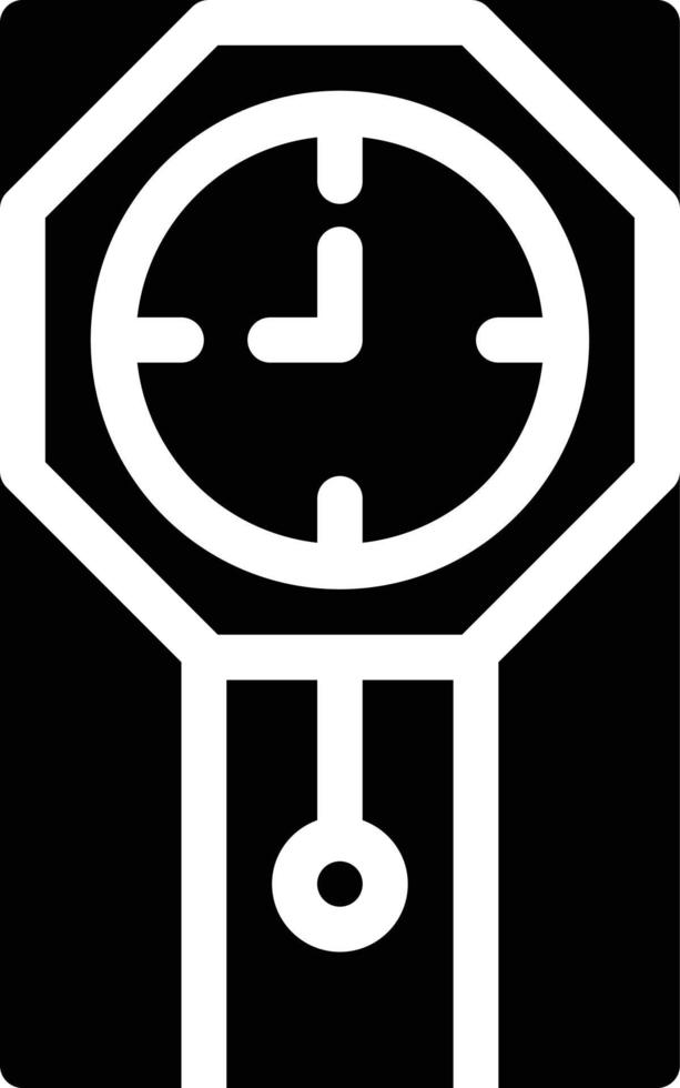 ilustración de vector de reloj de pared en un fondo. símbolos de calidad premium. iconos vectoriales para concepto y diseño gráfico.