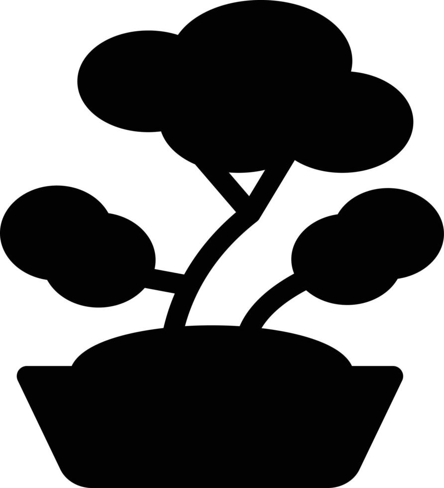 Ilustración de vector de bonsái en un fondo. Símbolos de calidad premium. Iconos vectoriales para concepto y diseño gráfico.