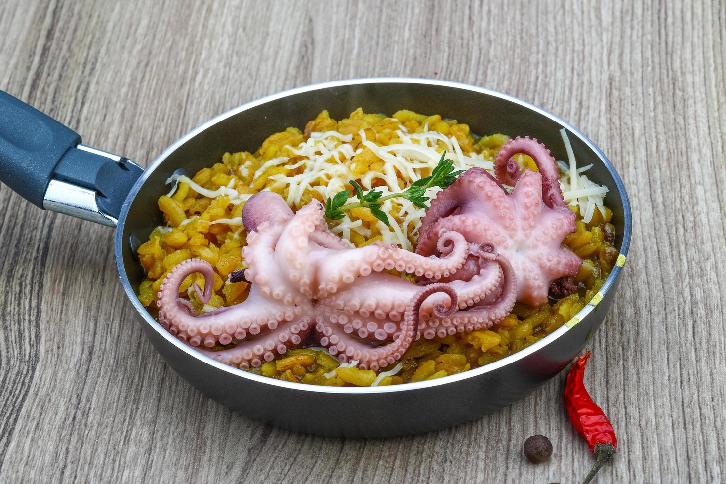 Risotto with octopus photo