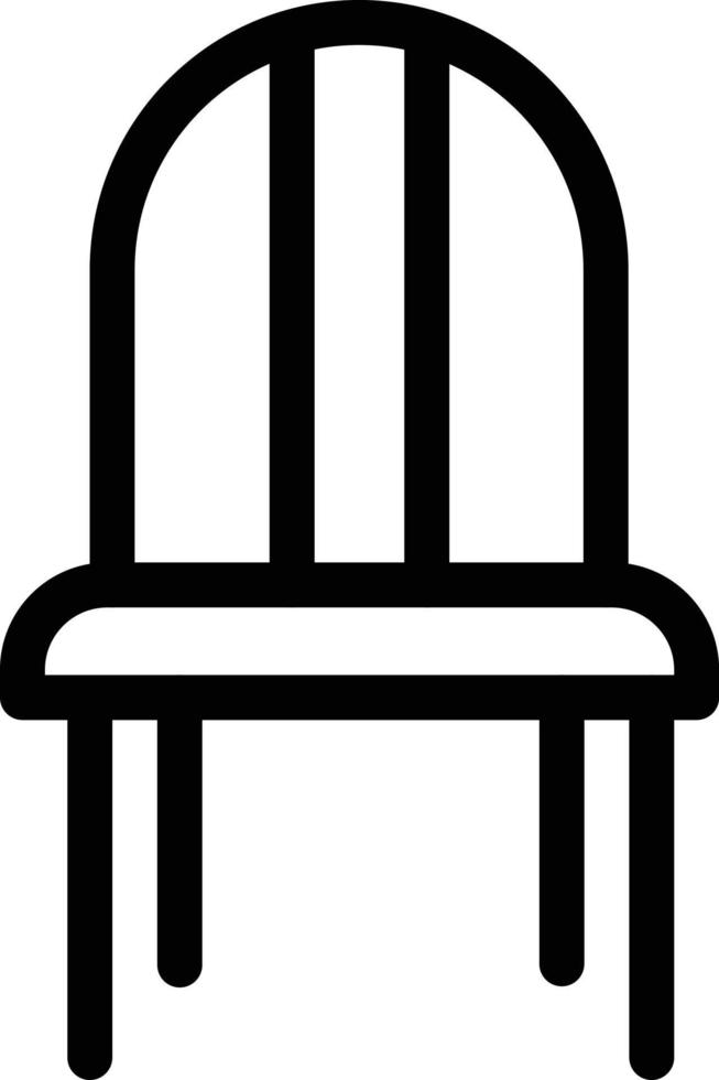 ilustración de vector de silla en un fondo. símbolos de calidad premium. iconos vectoriales para concepto y diseño gráfico.