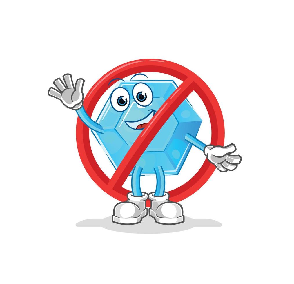 diamond cartoon vector illustration mascot
