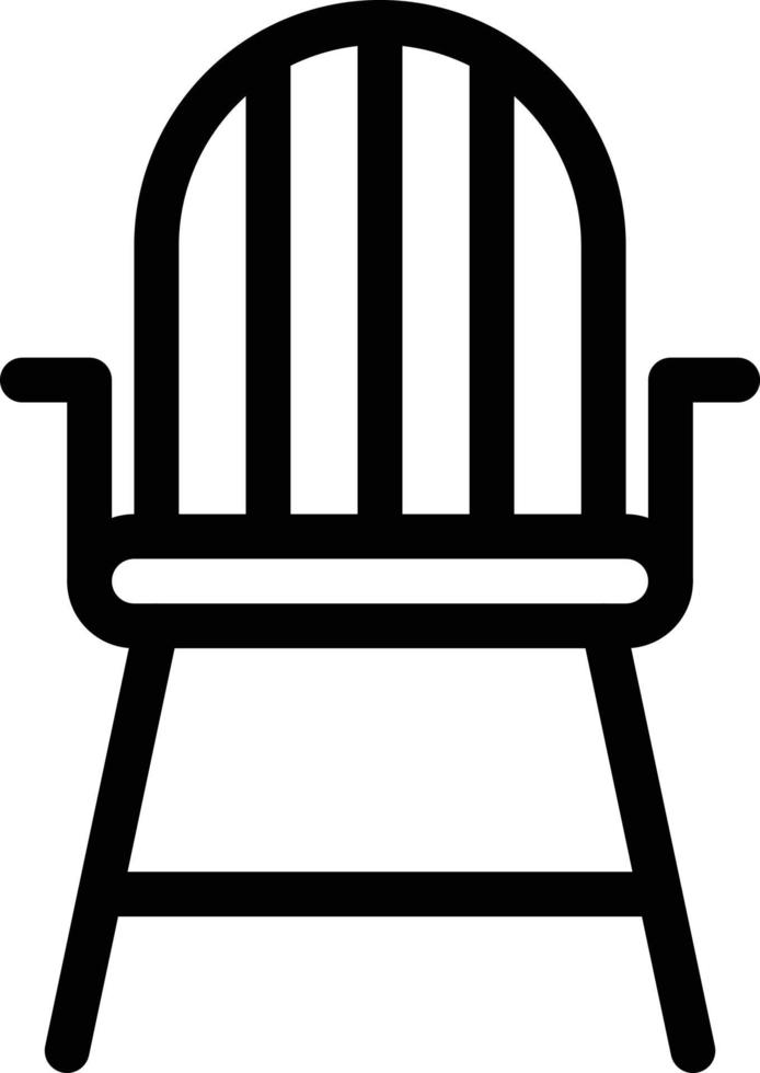 ilustración de vector de silla en un fondo. símbolos de calidad premium. iconos vectoriales para concepto y diseño gráfico.