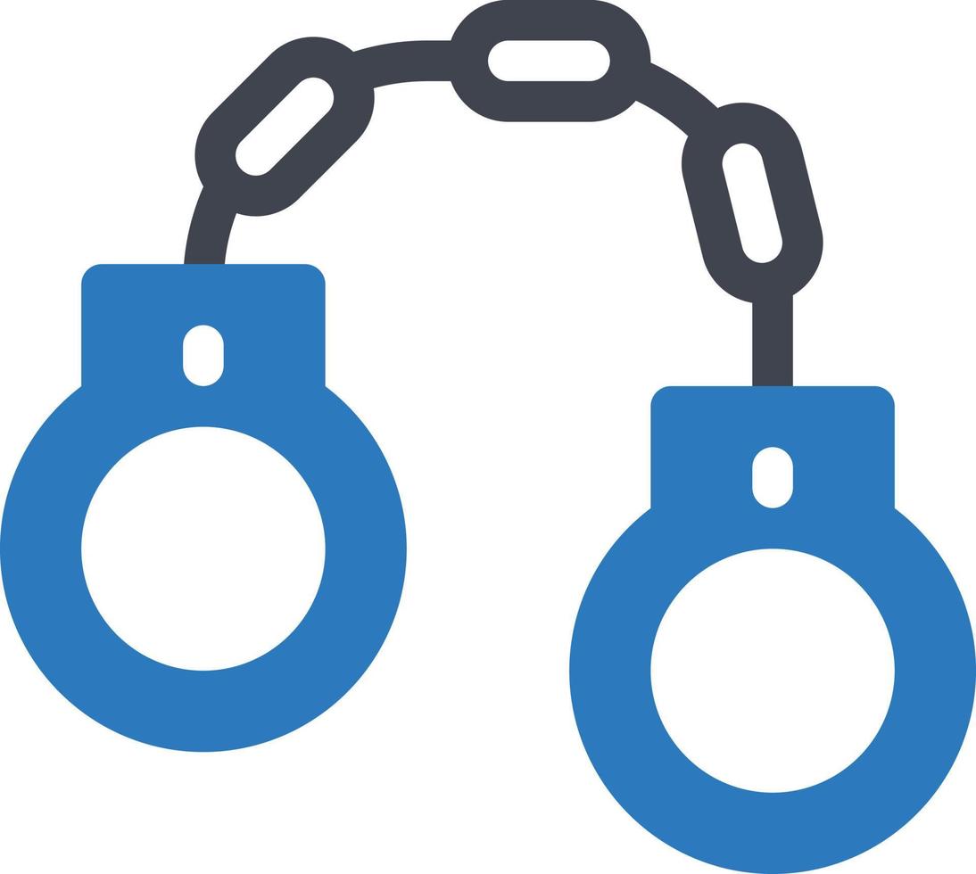 handcuffs vector illustration on a background.Premium quality symbols.vector icons for concept and graphic design.