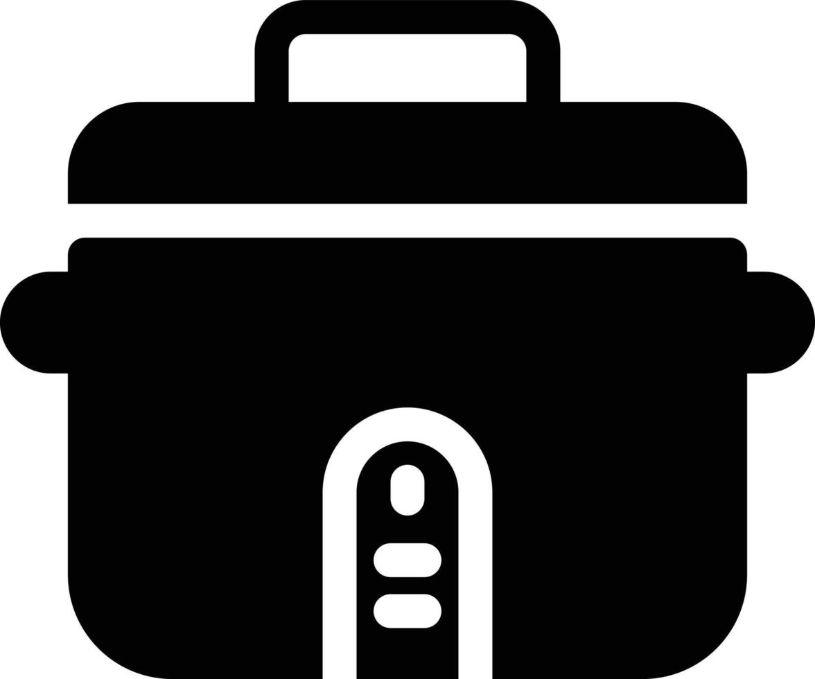 ilustración de vector de olla de cocina en un fondo. símbolos de calidad premium. iconos vectoriales para concepto y diseño gráfico.