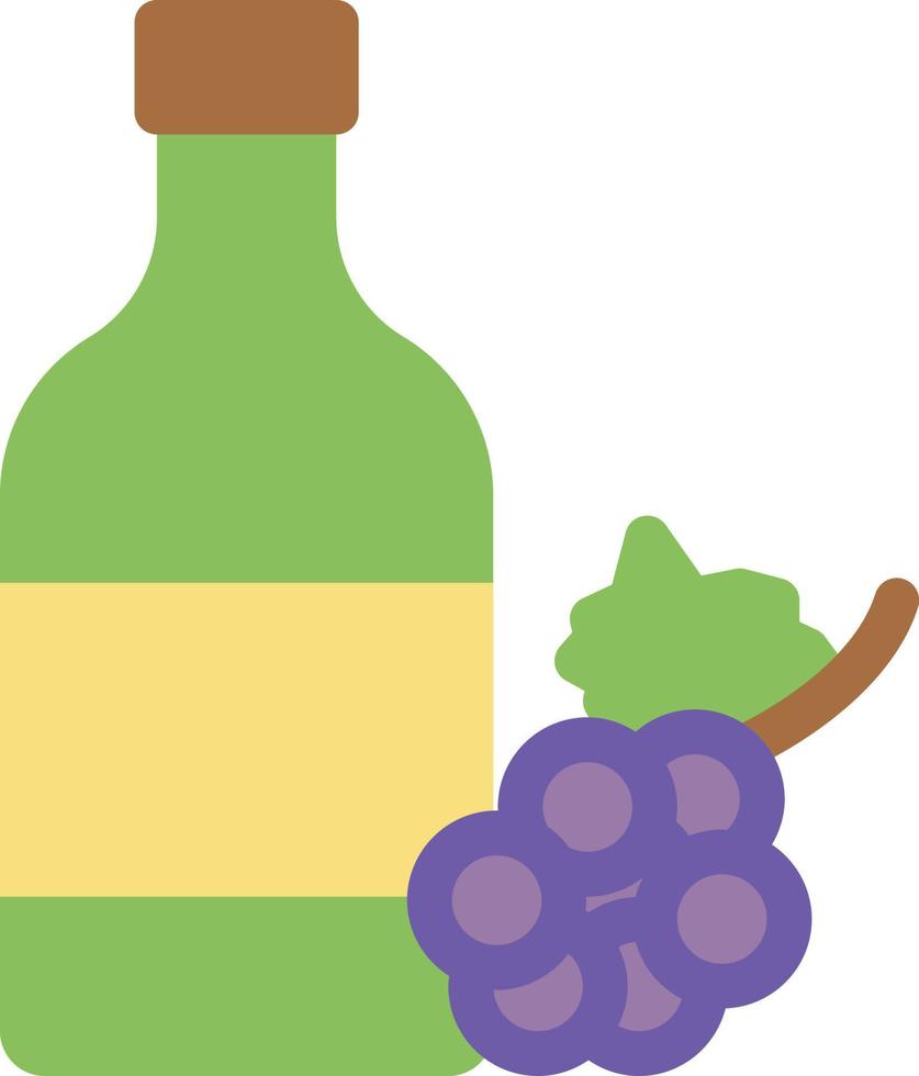 ilustración de vector de botella de vino en un fondo. símbolos de calidad premium. iconos vectoriales para concepto y diseño gráfico.