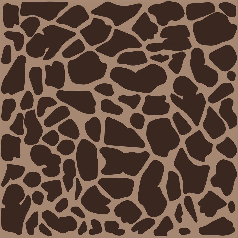 Monochrome animal ornament. Seamless giraffe background. vector