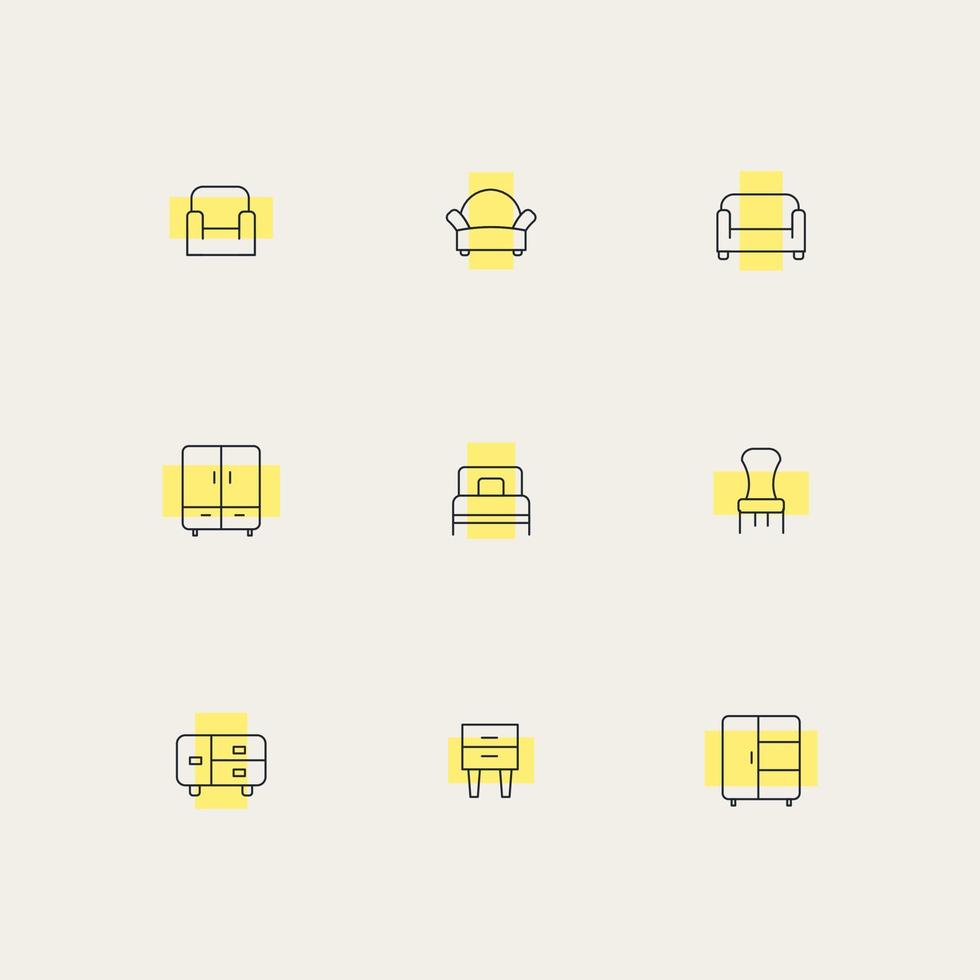 Funiture Household Icon vector