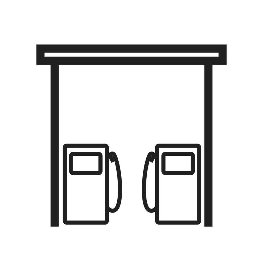 Fuel Station Line Icon vector