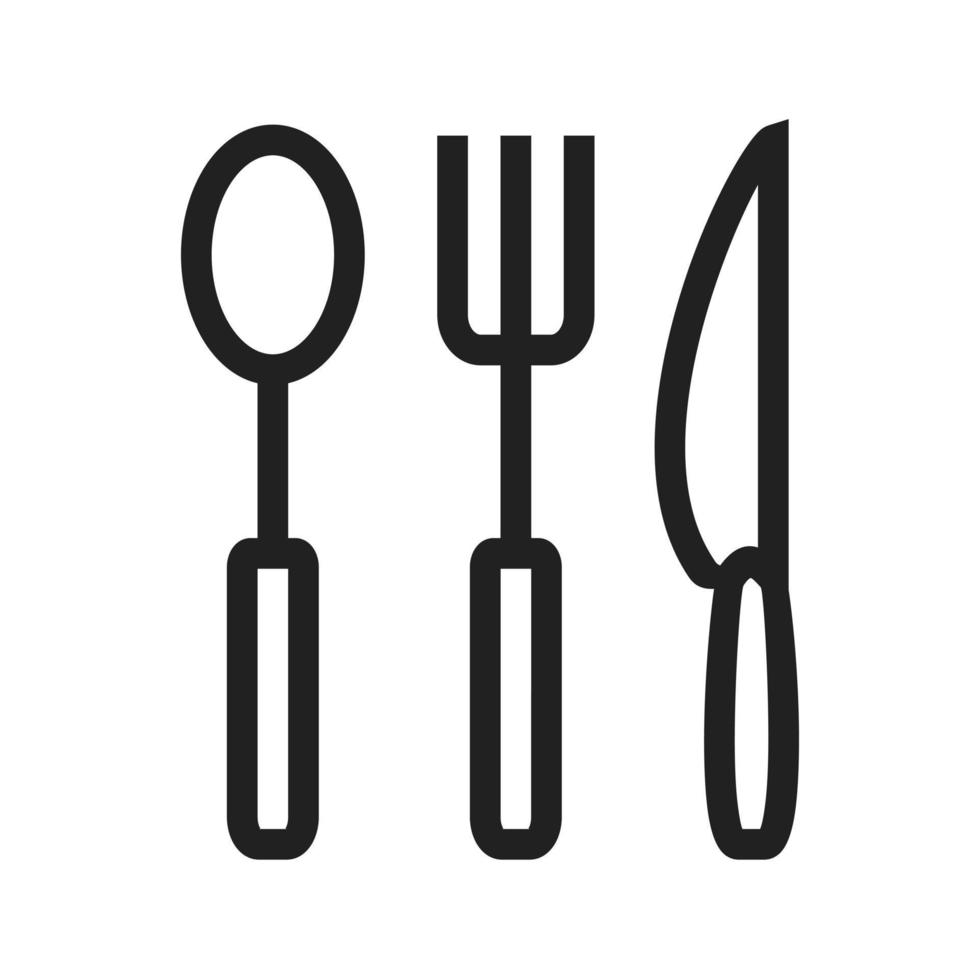 Crockery Line Icon vector