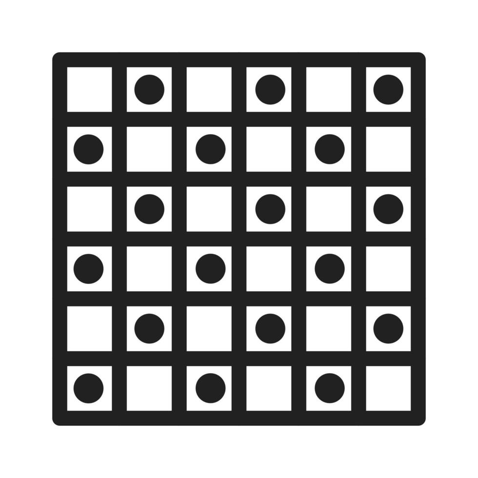 ChessBoard Line Icon vector