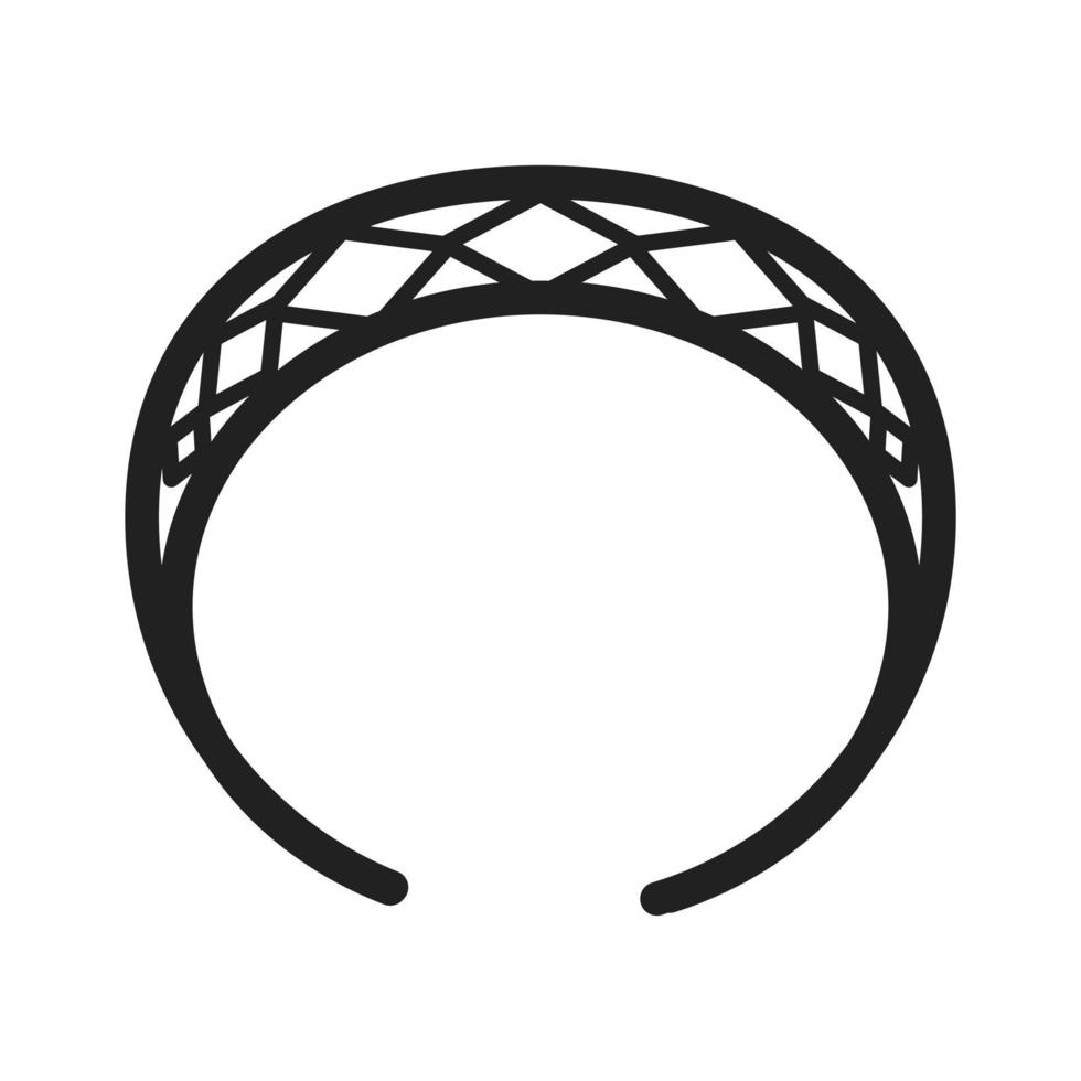 Hair Band Line Icon vector