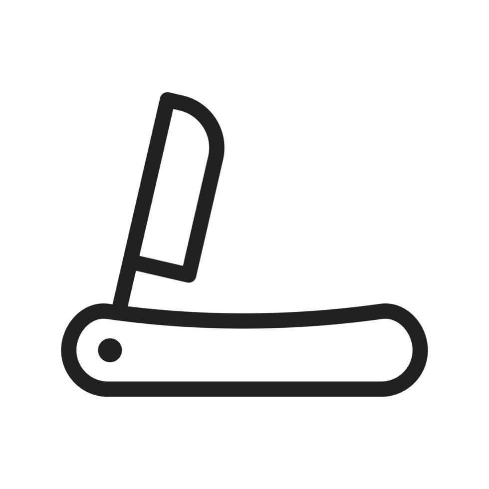 Straight Razor I Line Icon vector