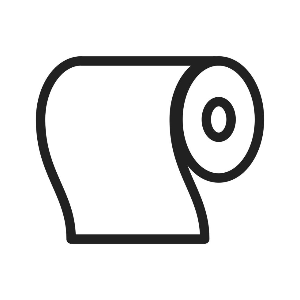 Tissue Roll Line Icon vector