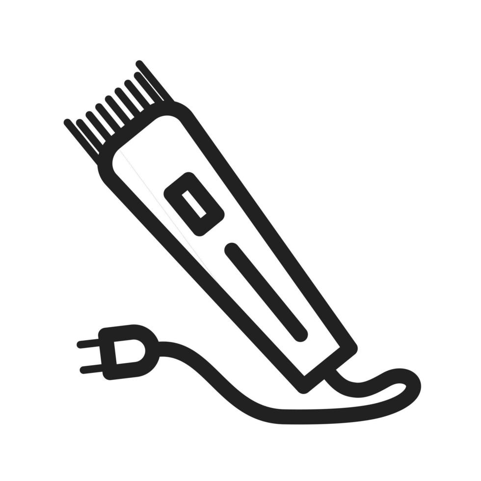 Electric Trimmer Line Icon vector
