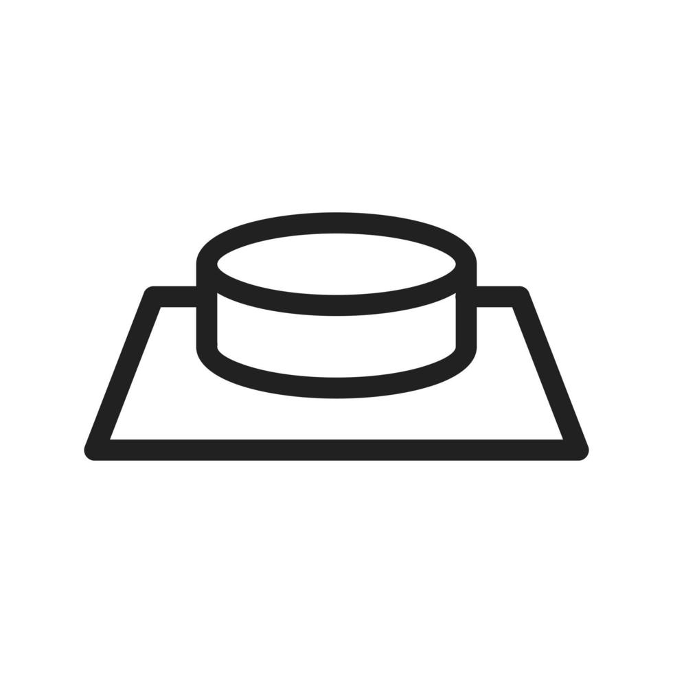 Button Line Icon vector