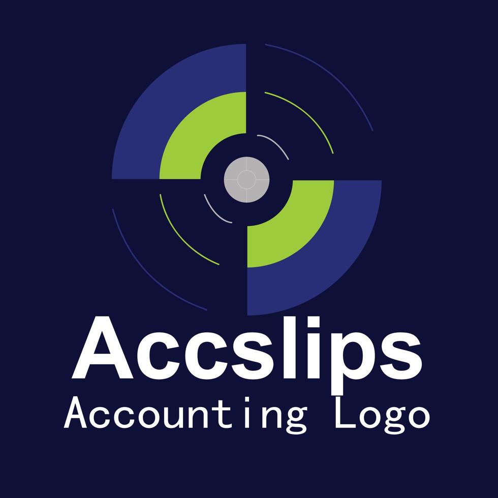 it is an accounting logo, perfect for your accounting company vector