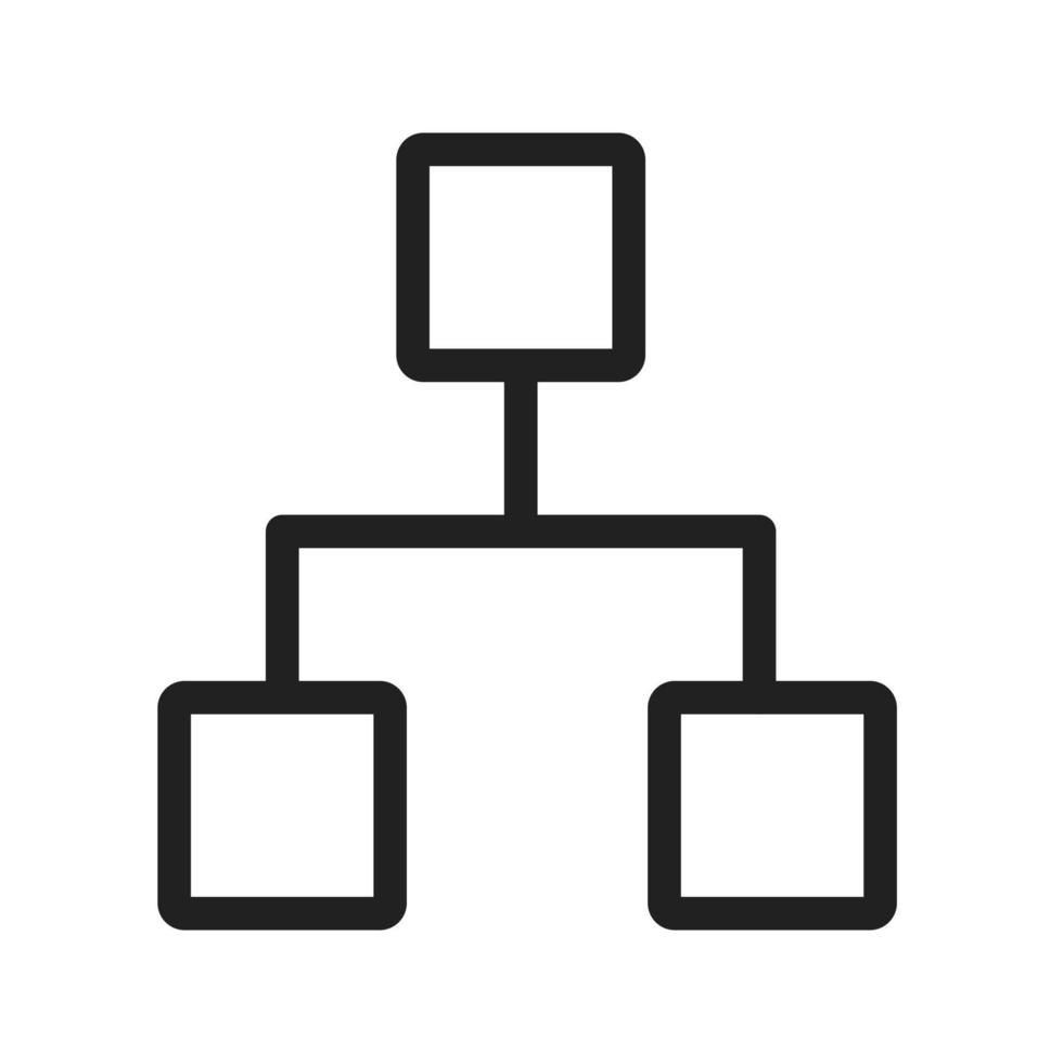 Settings Ethernet Line Icon vector