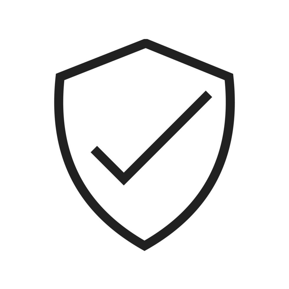 icono de línea de usuario verificado vector