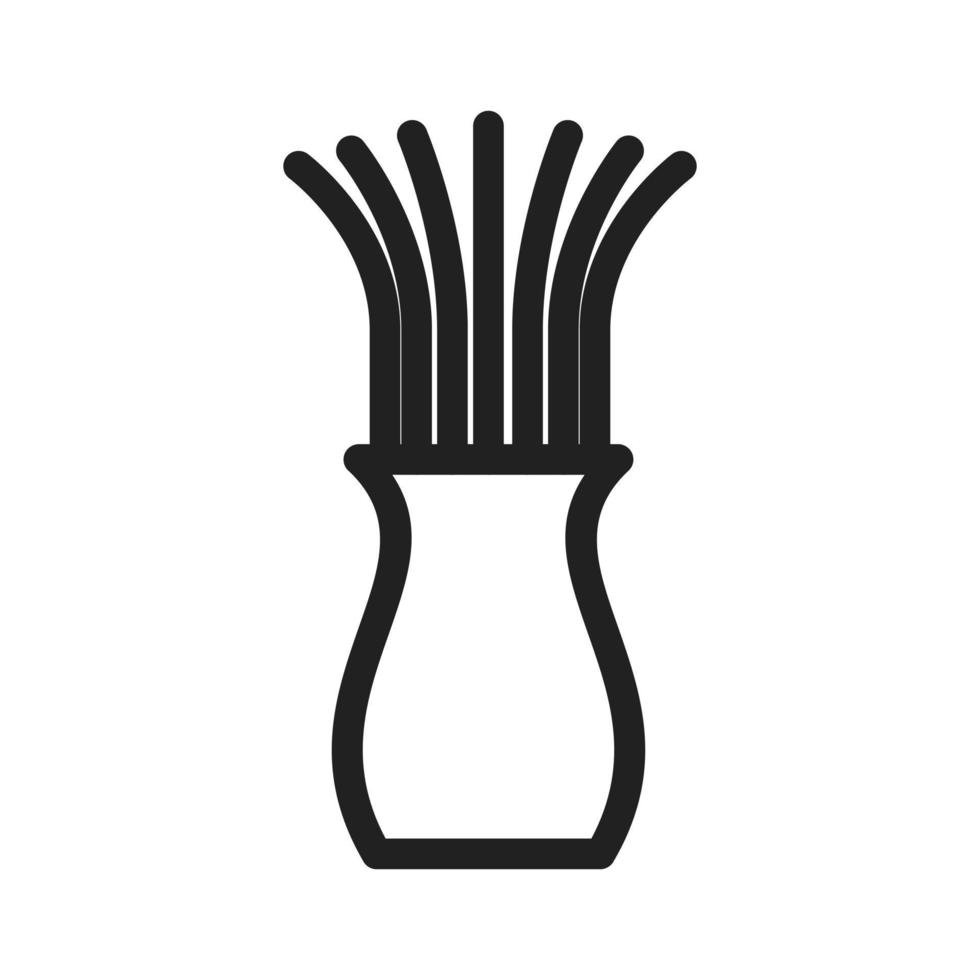 Shaving Brush Line Icon vector