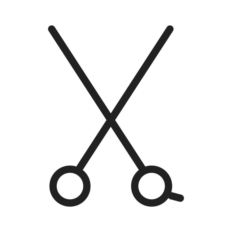 Scissors I Line Icon vector