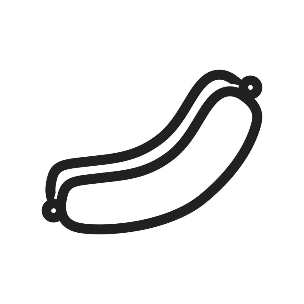 Hot Dog Line Icon vector