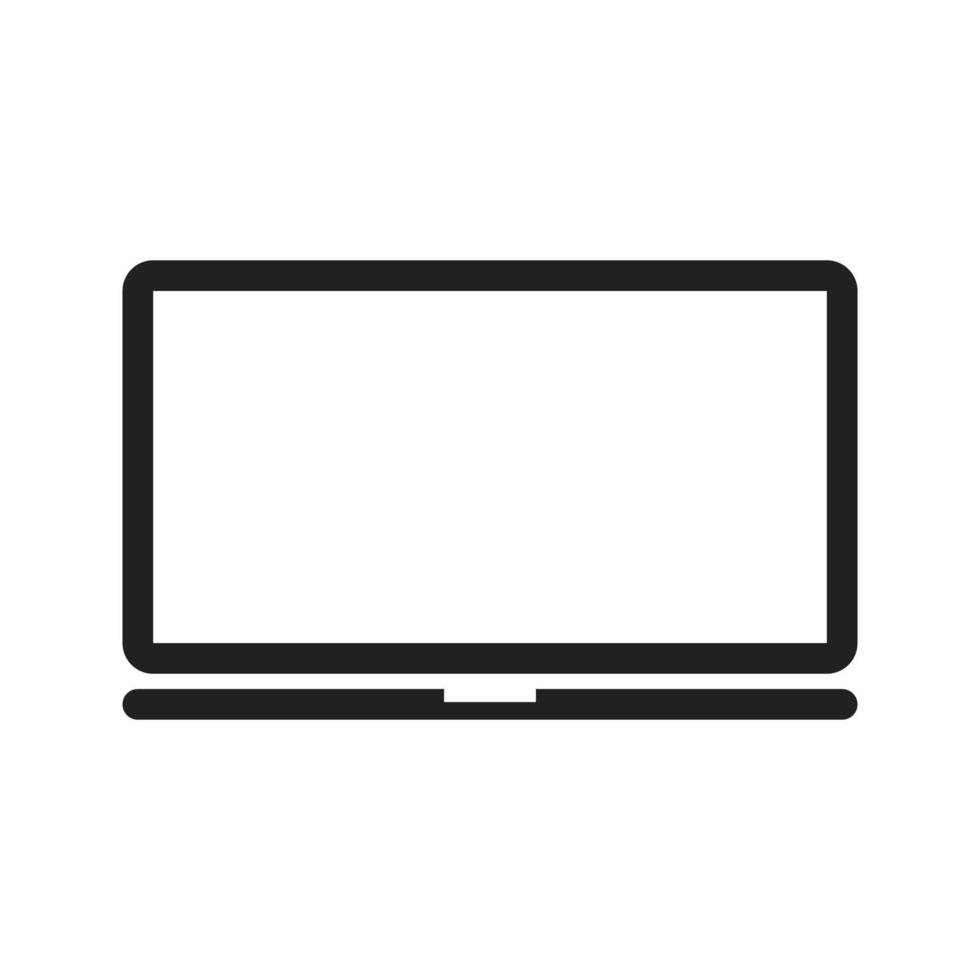 Laptop Line Icon vector