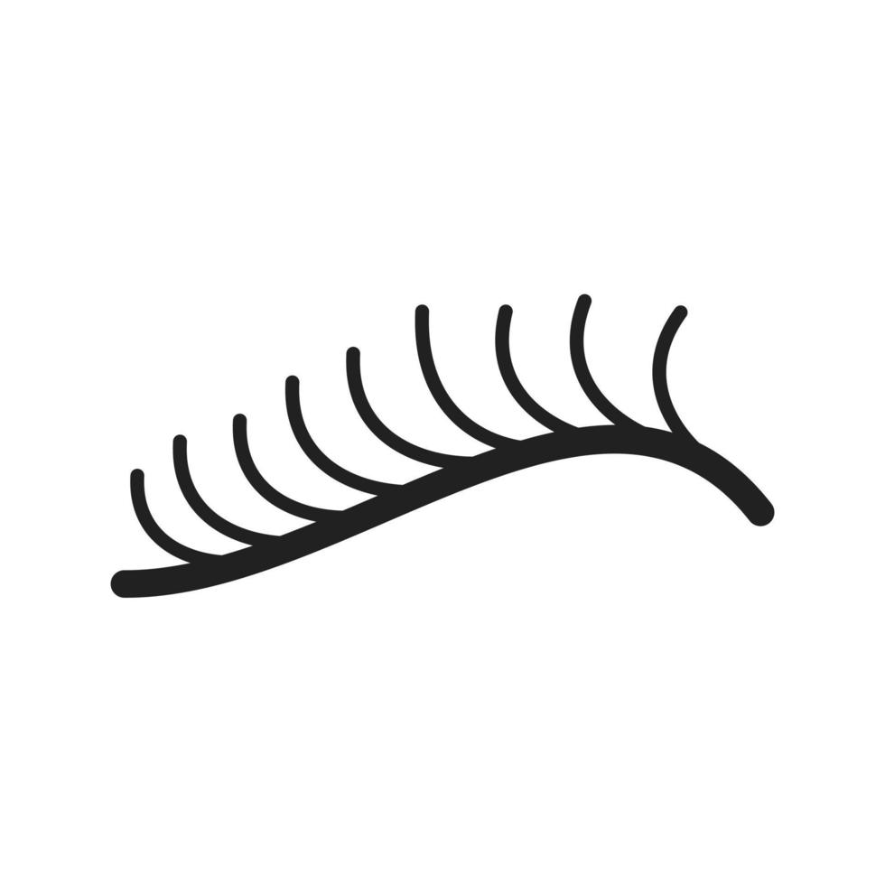 Eyelash Curler Line Icon vector