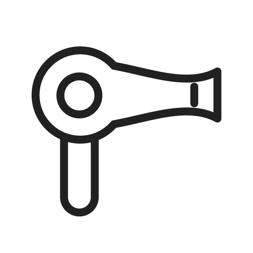 Hair Dryer I Line Icon vector