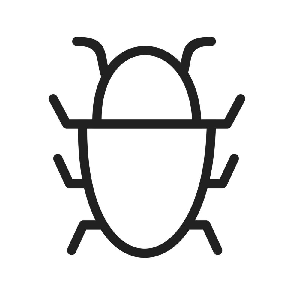 Bug Report Line Icon vector