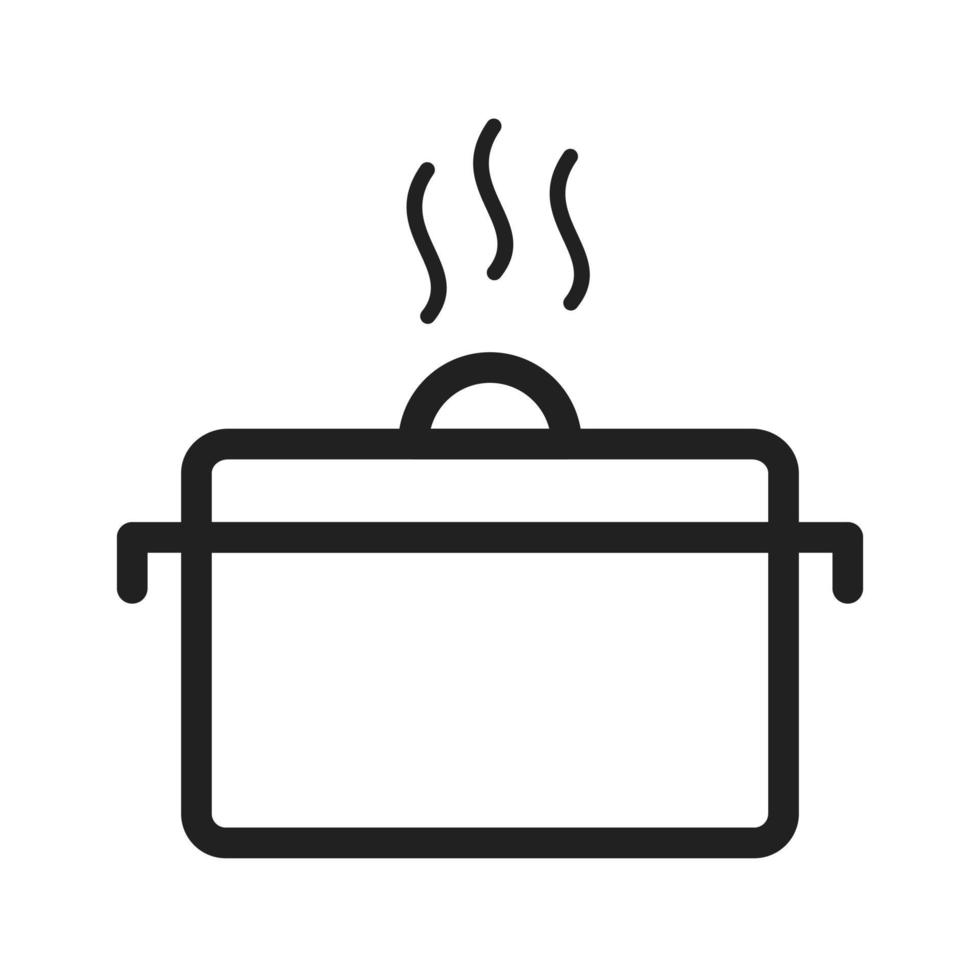 Hot Food Line Icon vector