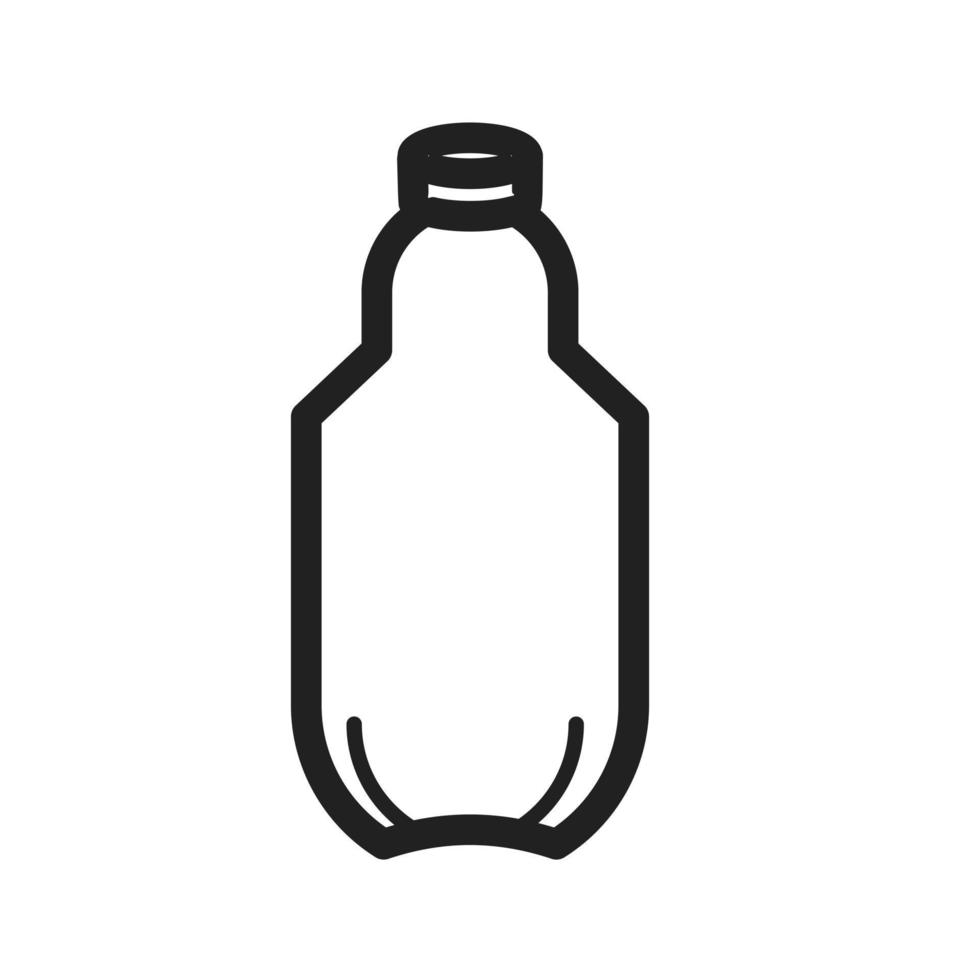 icono de línea de botella ii vector