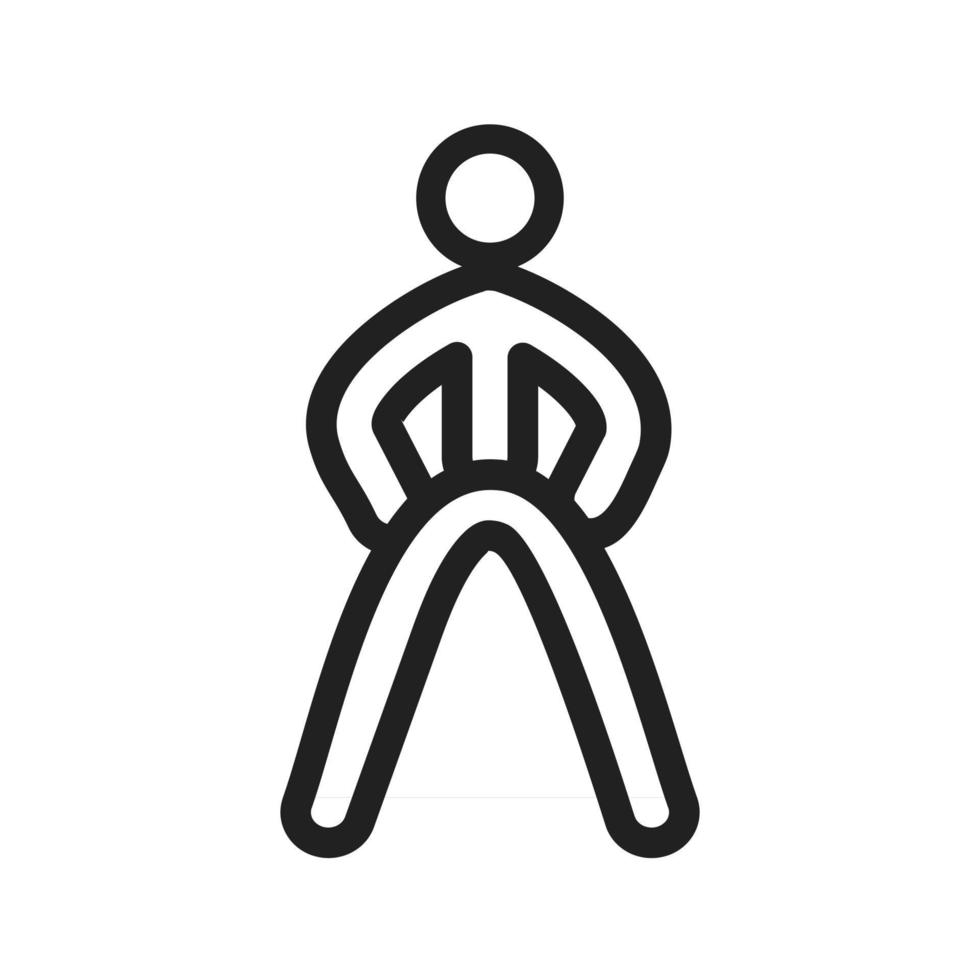 Fitness Line Icon vector