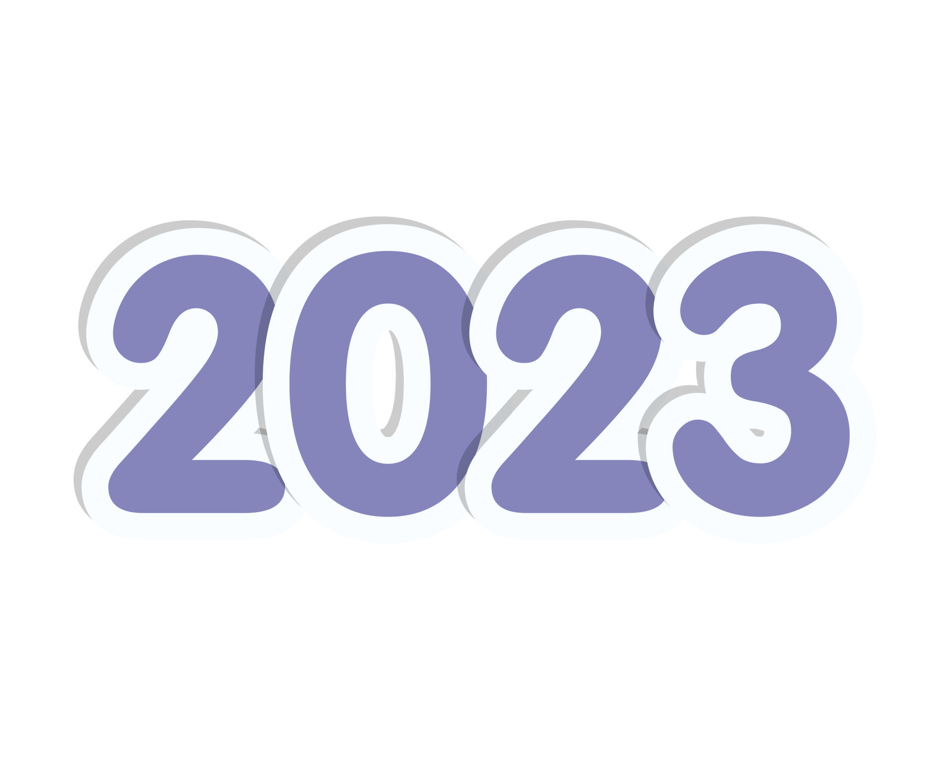 New Year 2023 Sticker Numbers, Isolated, White Background. 7679298 Vector  Art At Vecteezy