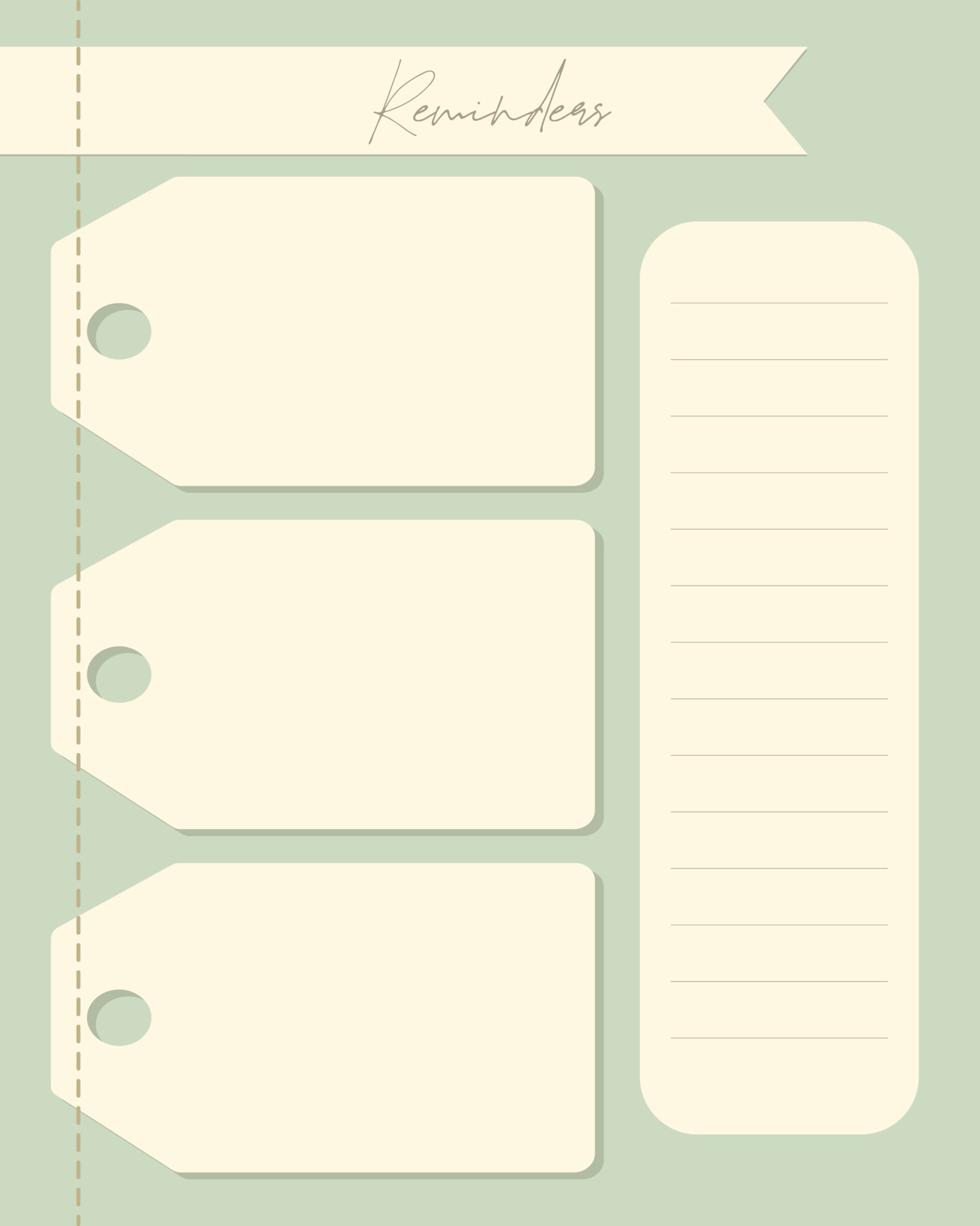 Reminders To do list planner notes blank , label , ideas, plans