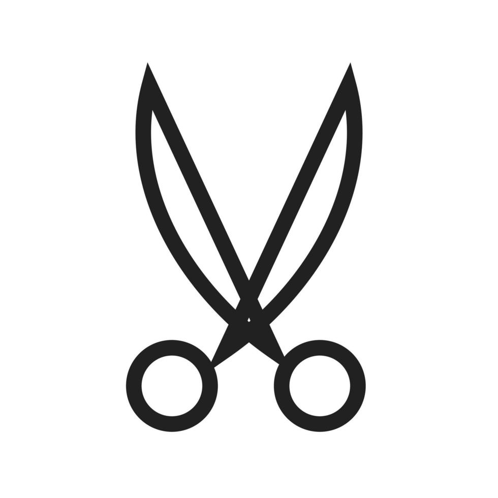 Scissors Line Icon vector