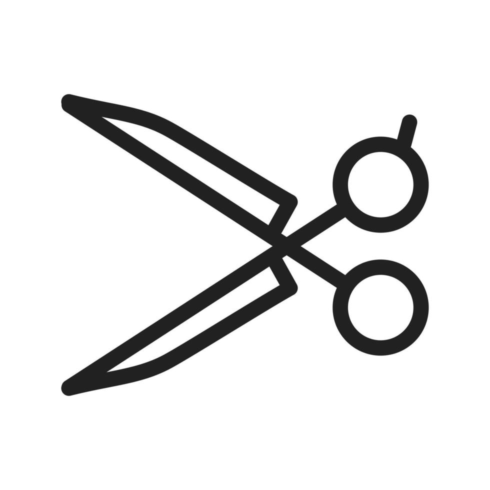 Scissors II Line Icon vector