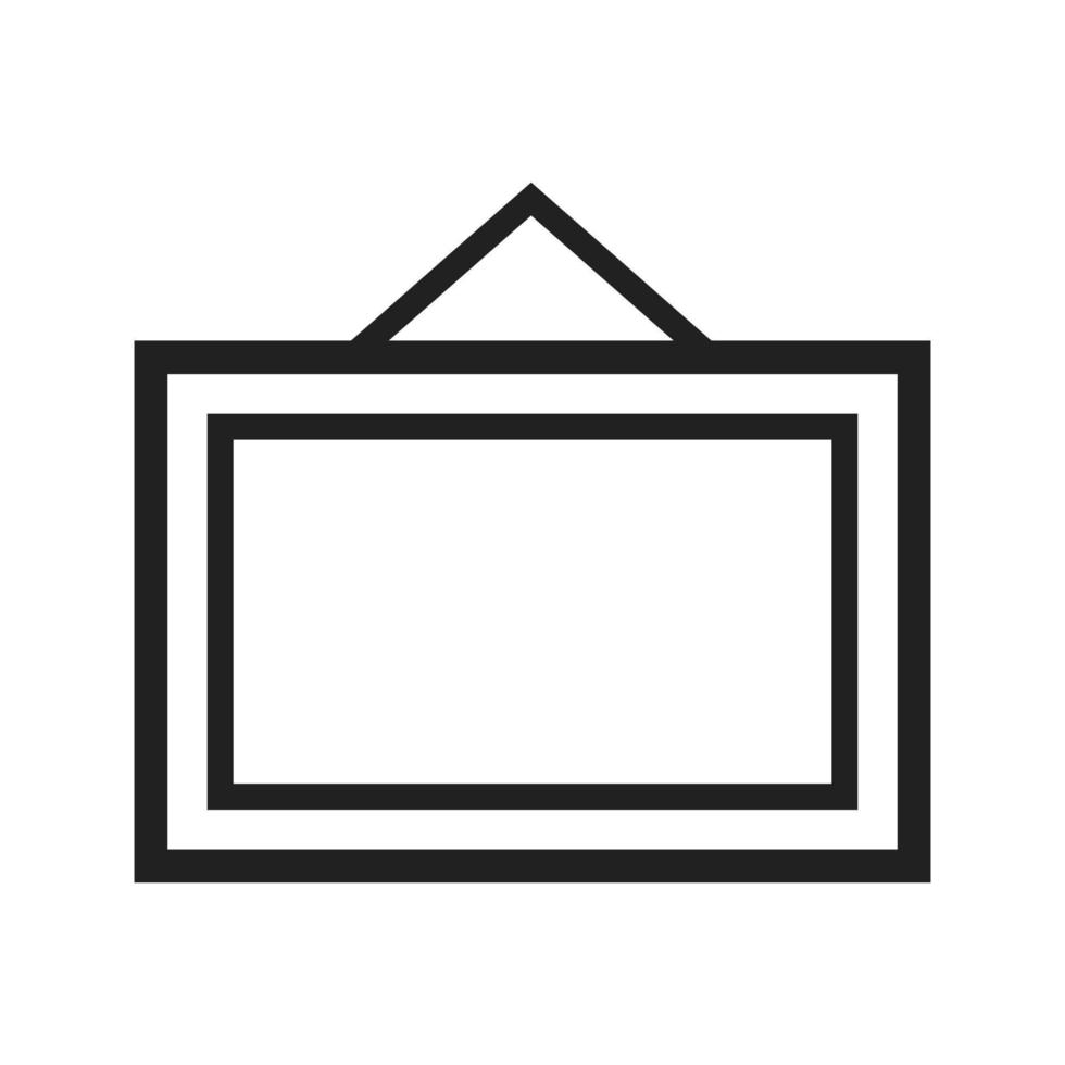 Notice Board Line Icon vector