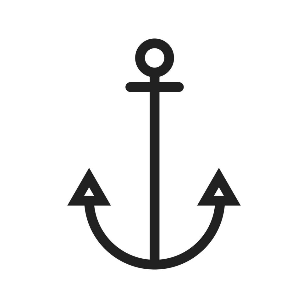 Anchor Line Icon vector