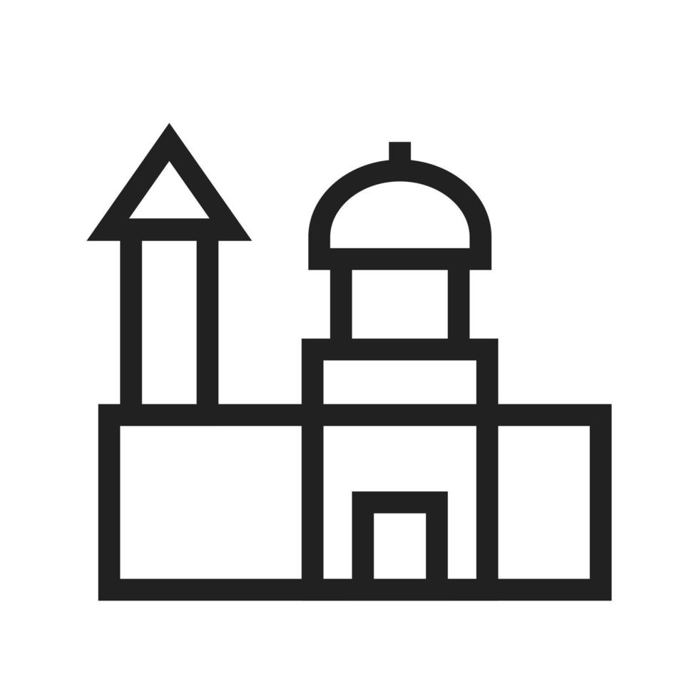 St. Paul's Cathedral Line Icon vector