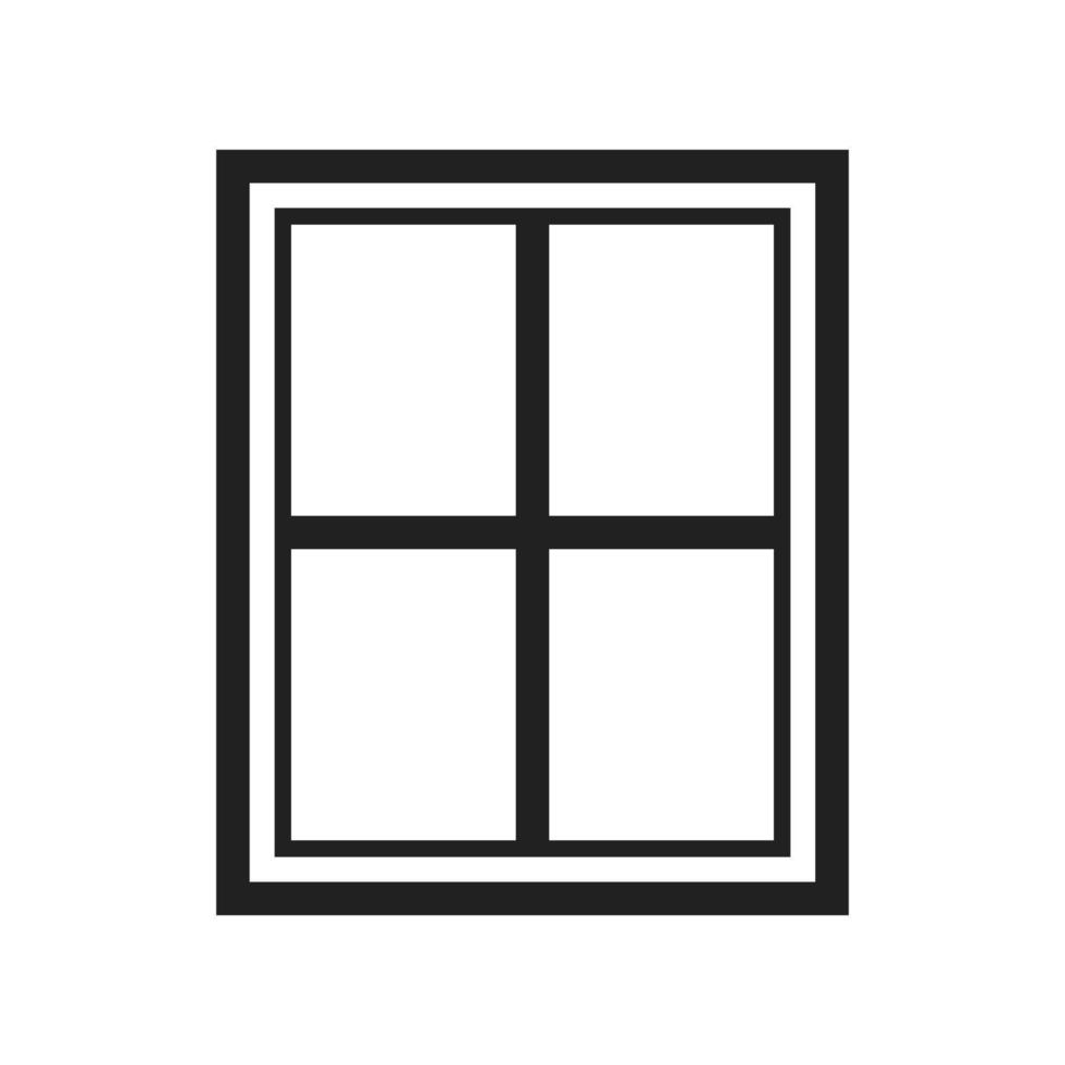 Window Line Icon vector
