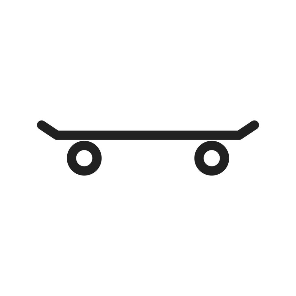 Skateboard Line Icon vector