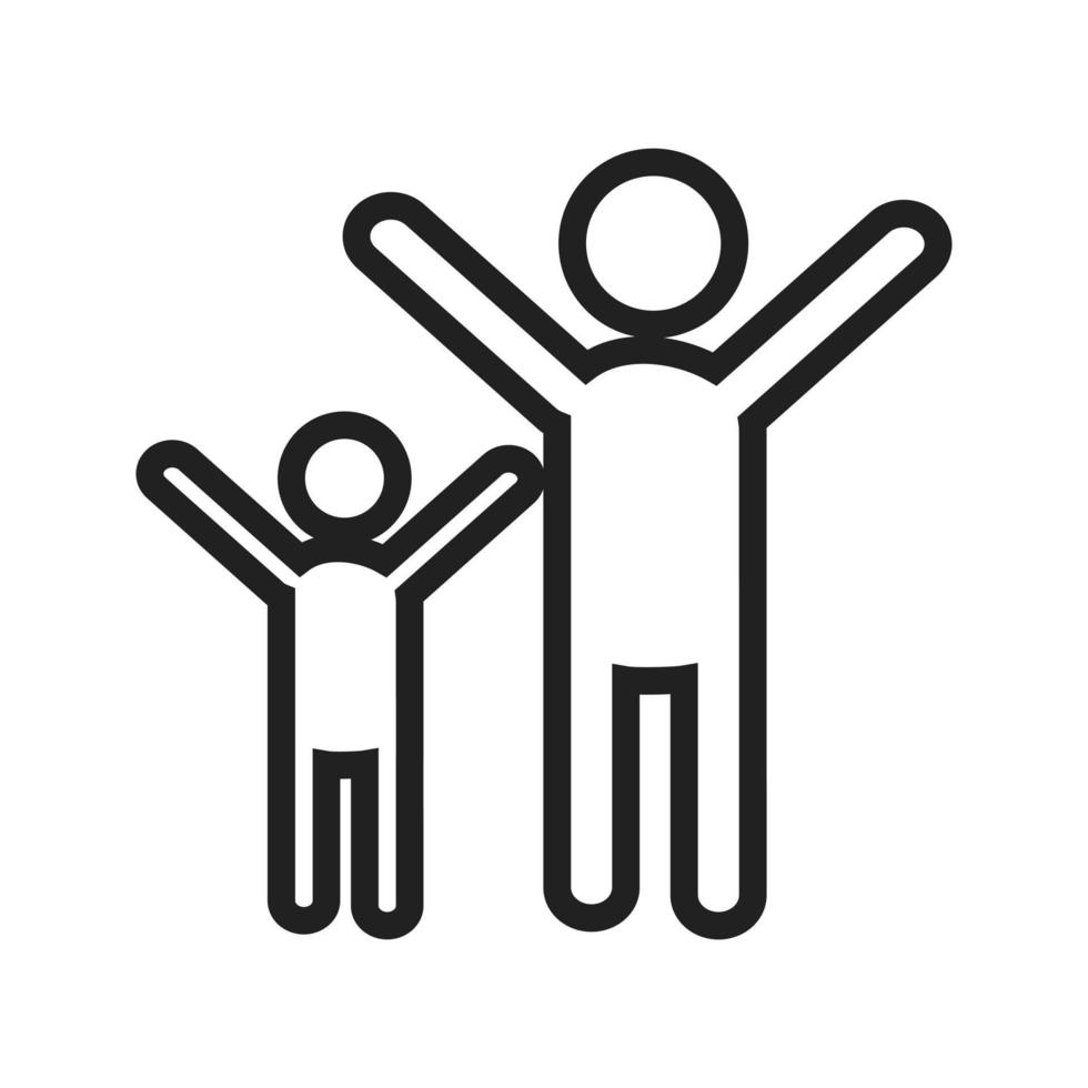 People Celebrating Line Icon vector