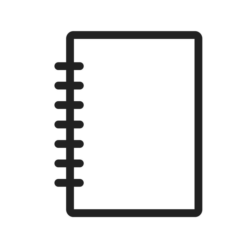 Notebook Line Icon vector