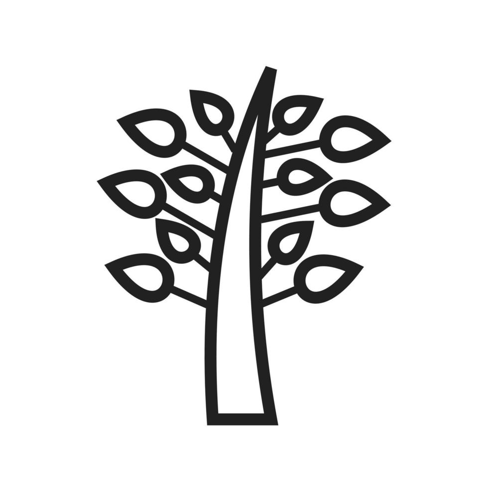 Plant I Line Icon vector