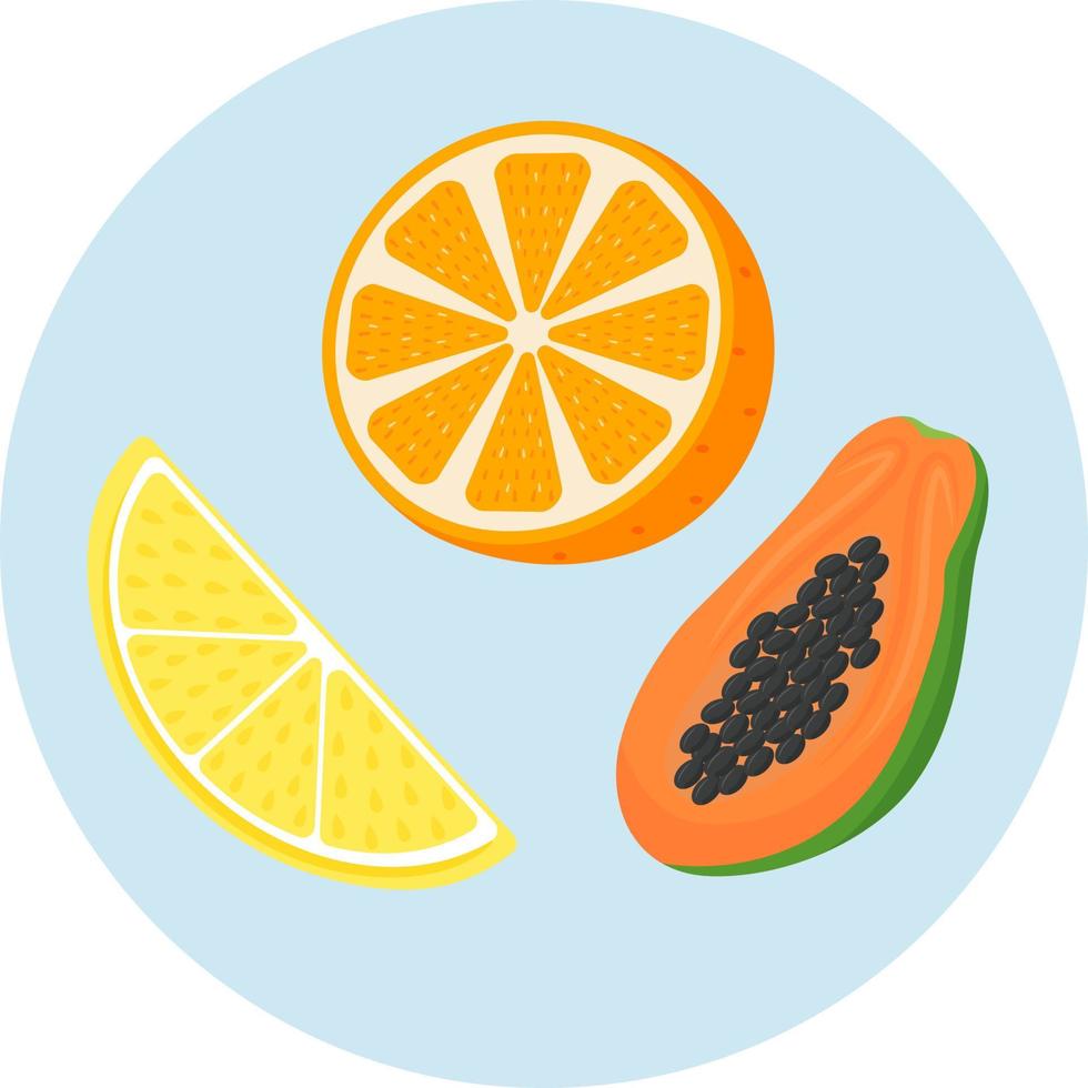 Antioxidants food sources semi flat color vector objects icon