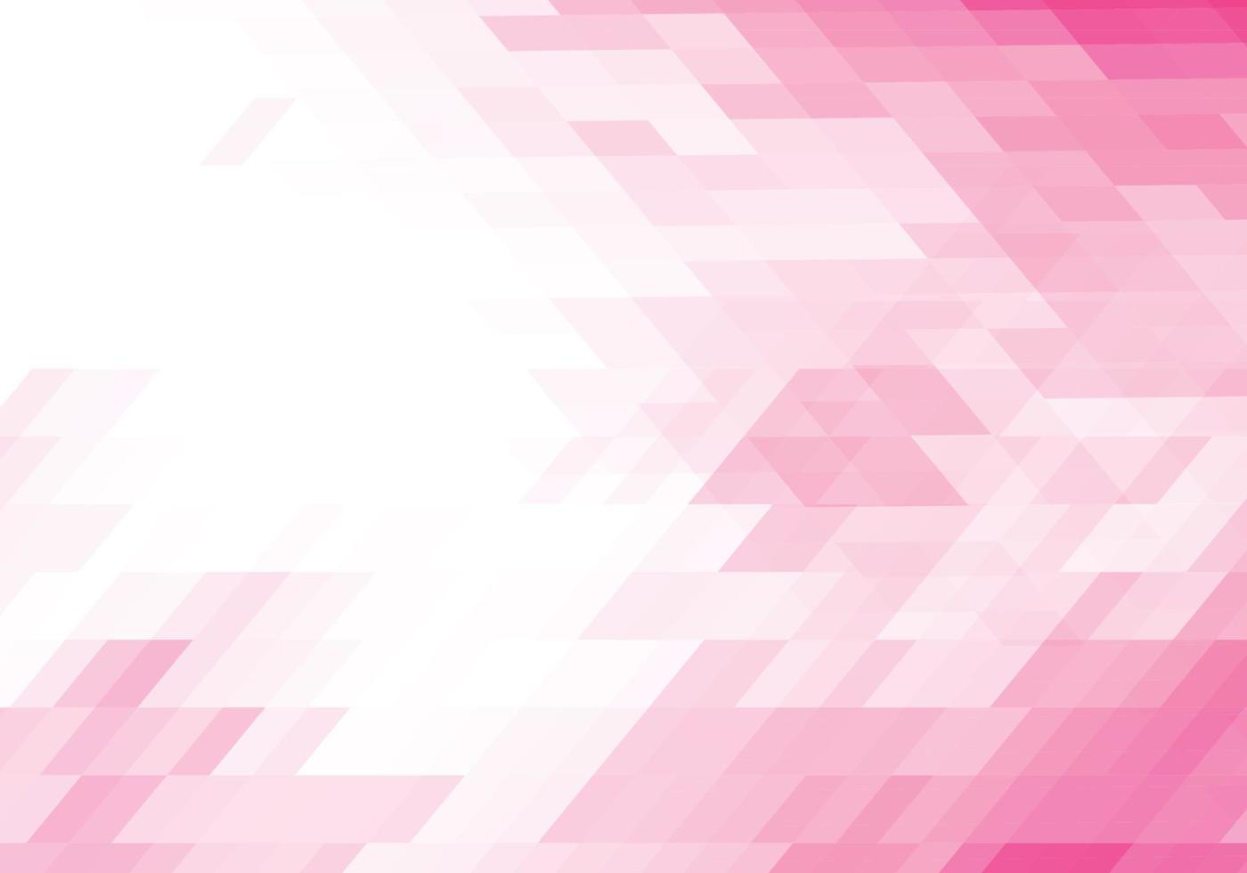 Abstract pink geometric shapes background vector