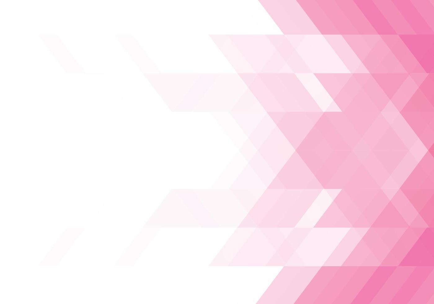 Abstract pink geometric shapes background vector