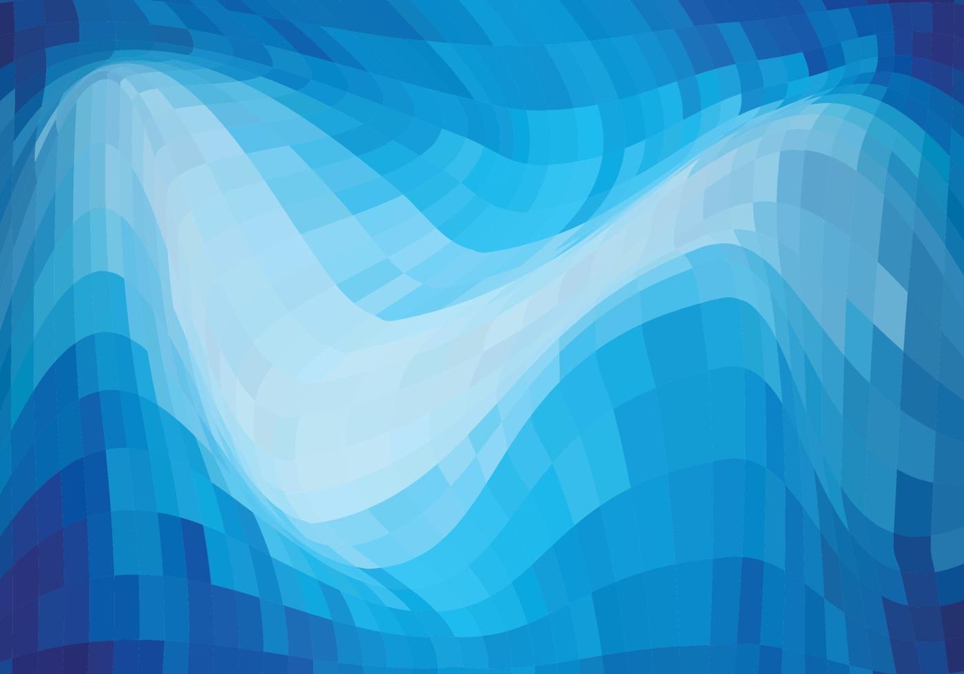 Abstract triangle blue wave background vector