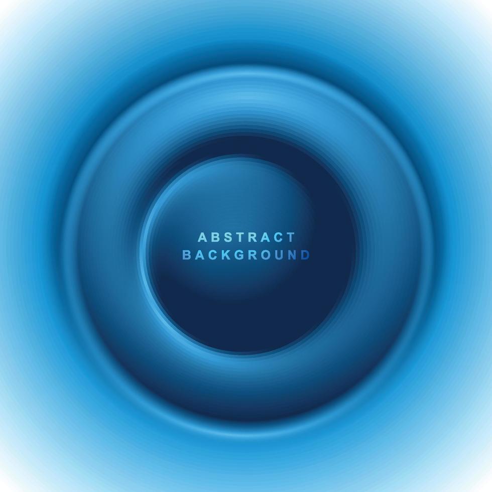 Fondo de onda circular azul abstracto vector