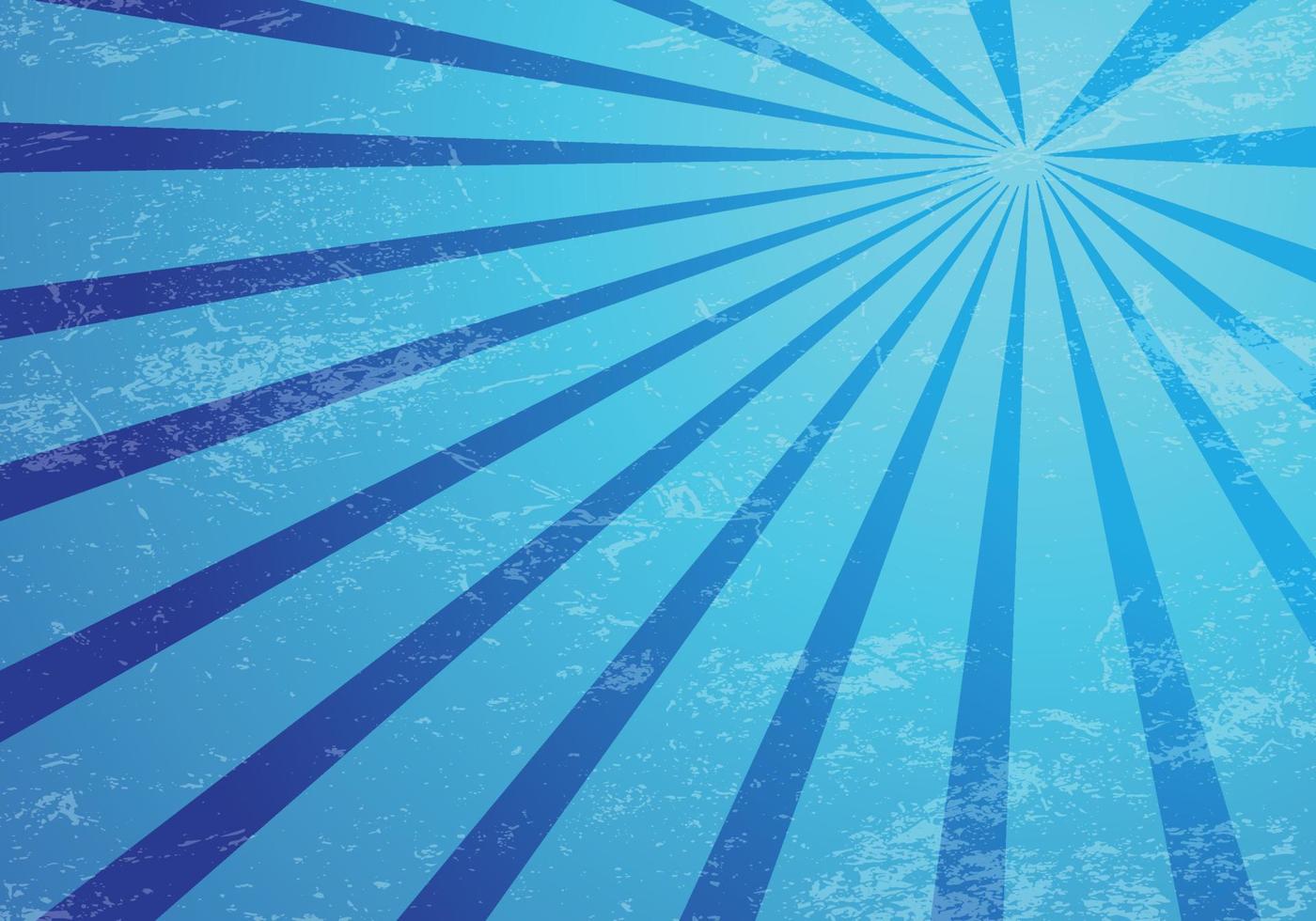 Beautiful grunge sunburst blue background illustration vector